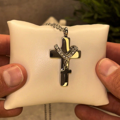 Cross Pendant For Ashes / Holy Water